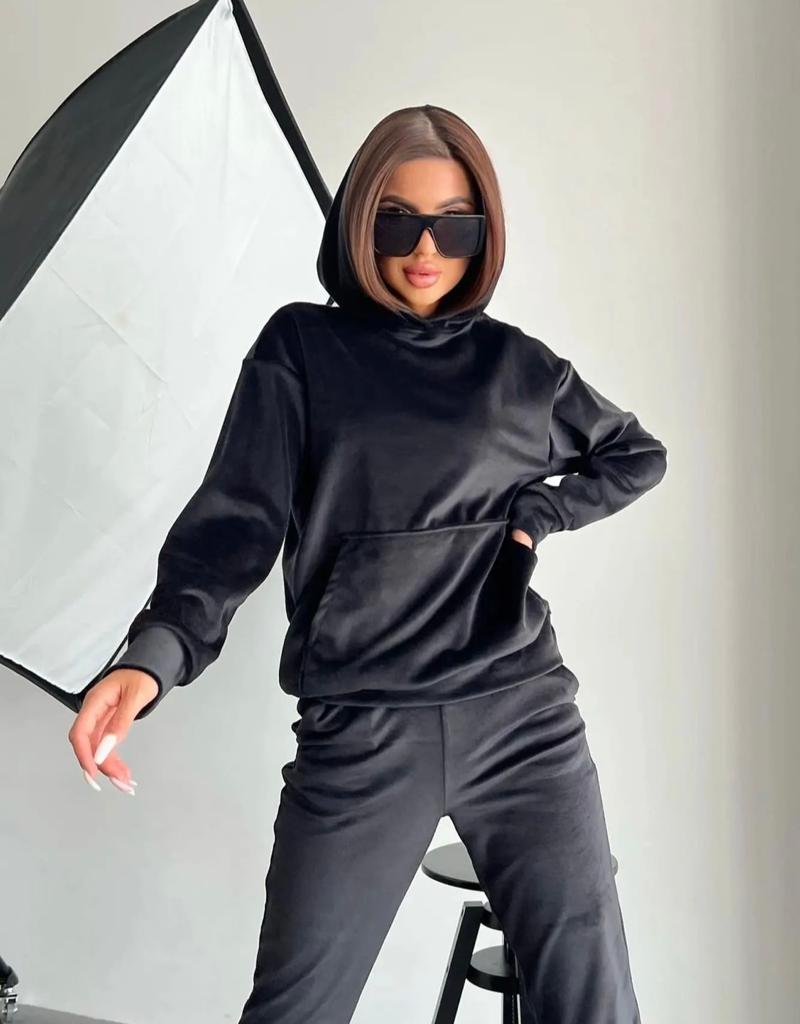 Trening din catifea Moa Black