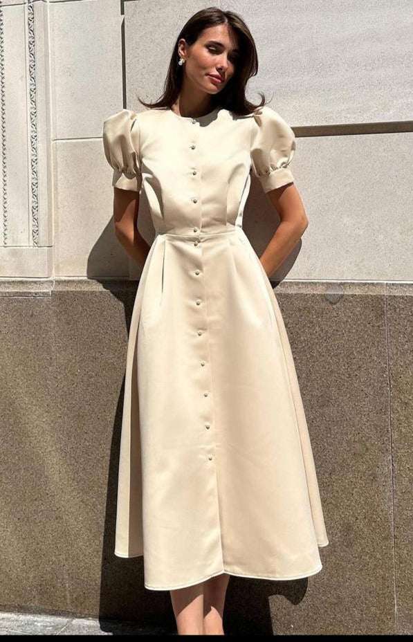 Rochie Hermosa Lunga Beige