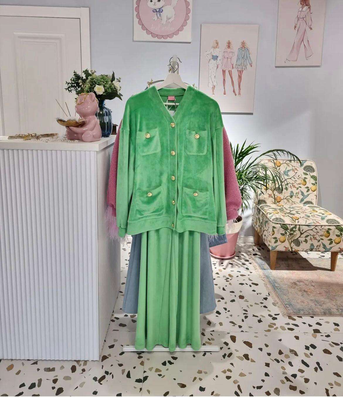 Trening catifea Celine Green