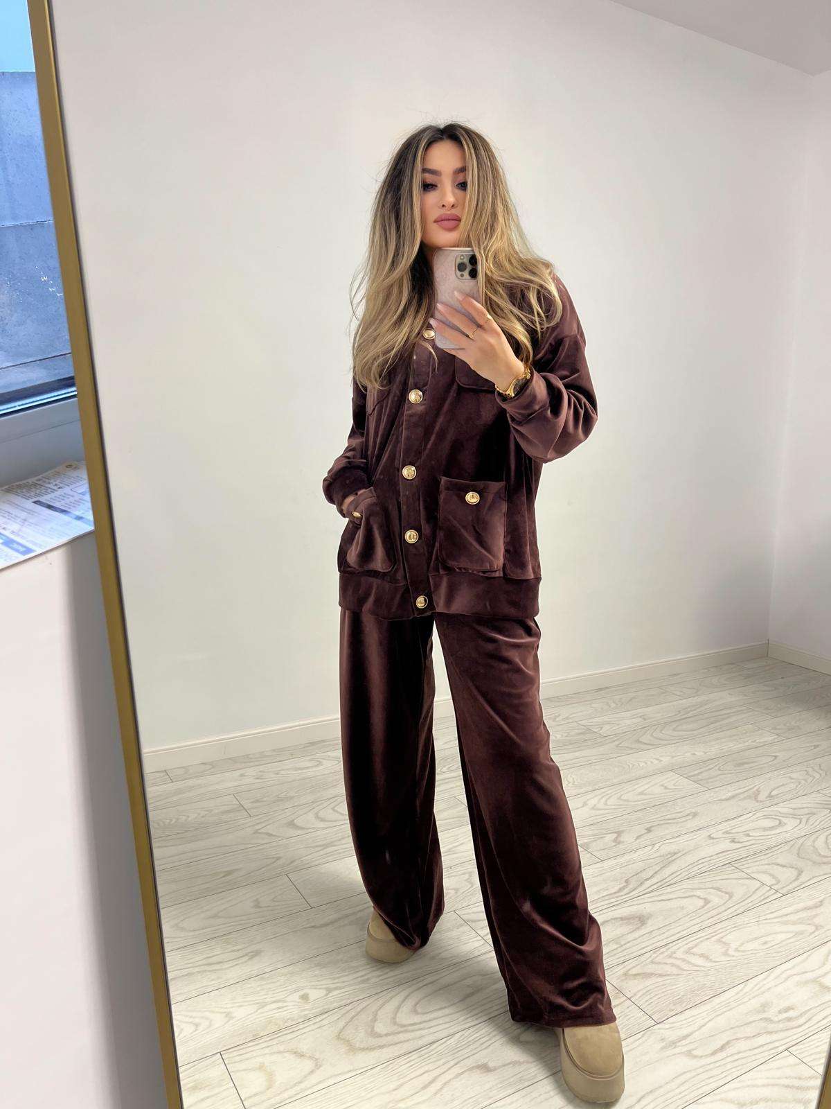 Set catifea trening celine athea.ro oversize larg elegant