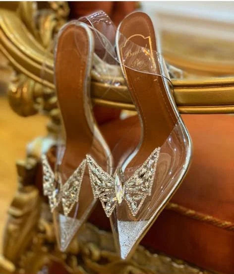 Pantofi Butterfly Silver