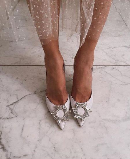 Pantofi Cindy White