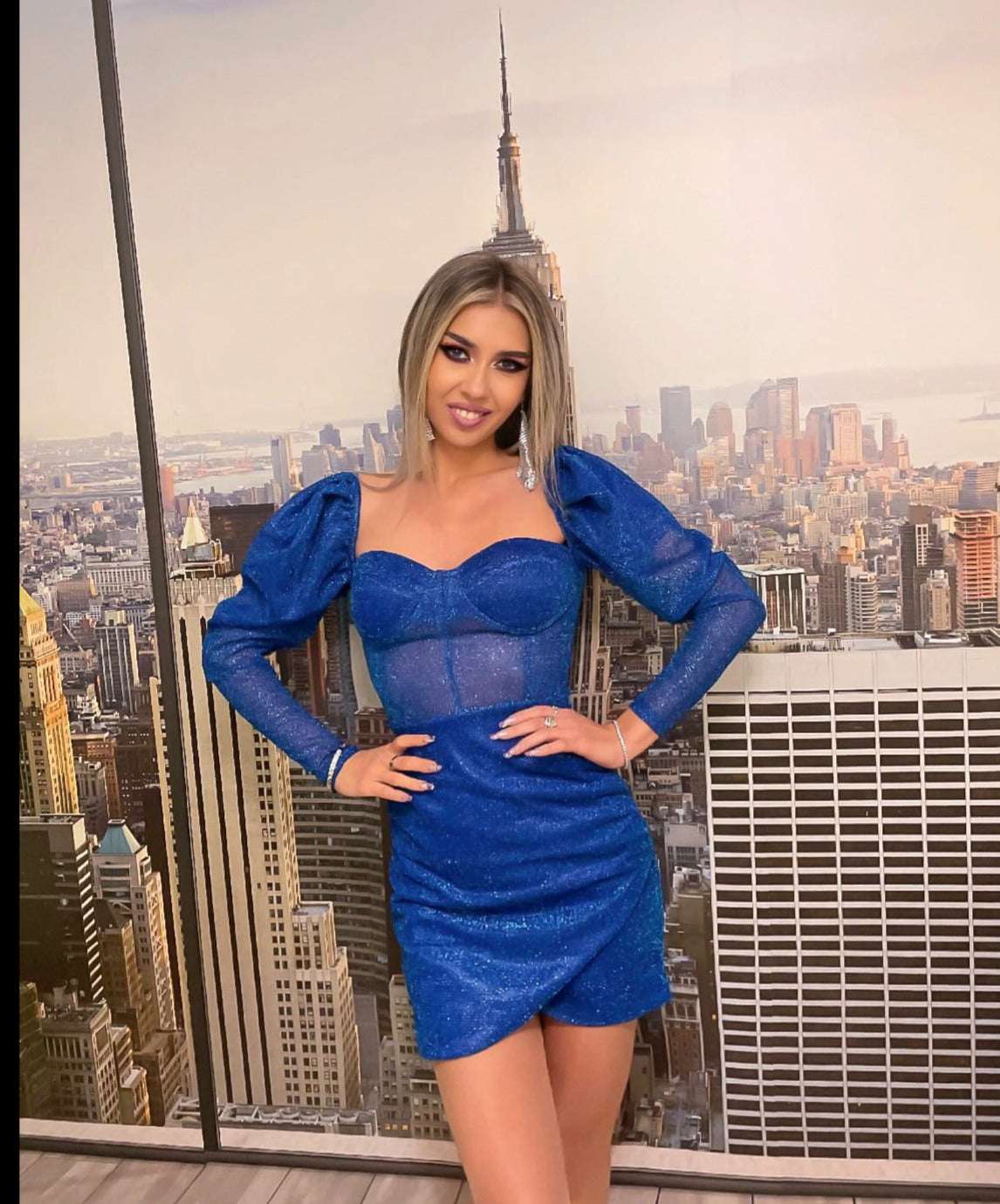 Rochie Jeny Blue
