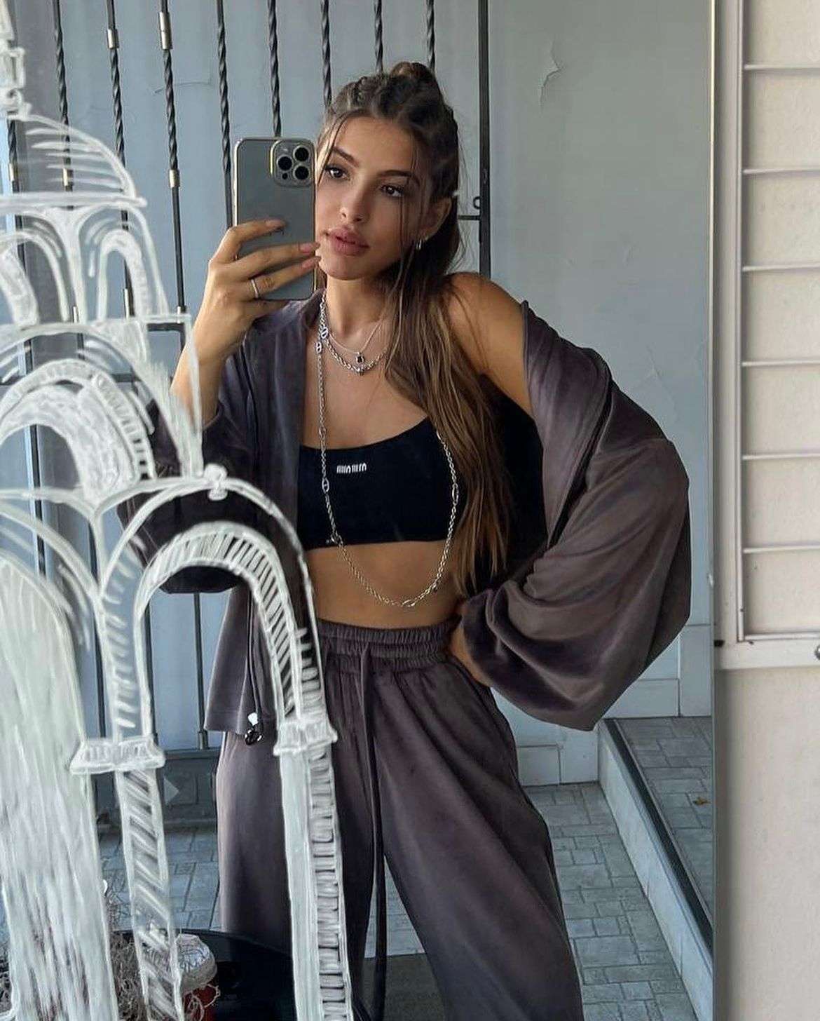 Trening catifea Kim Grey
