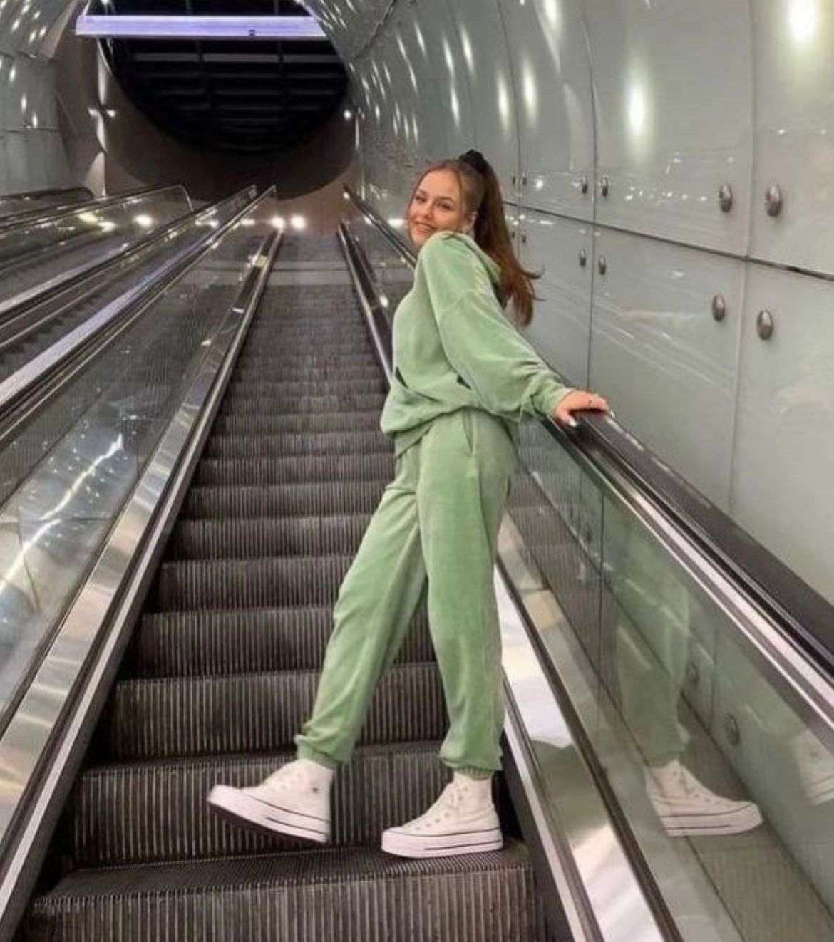 Trening din catifea Moa Kaki