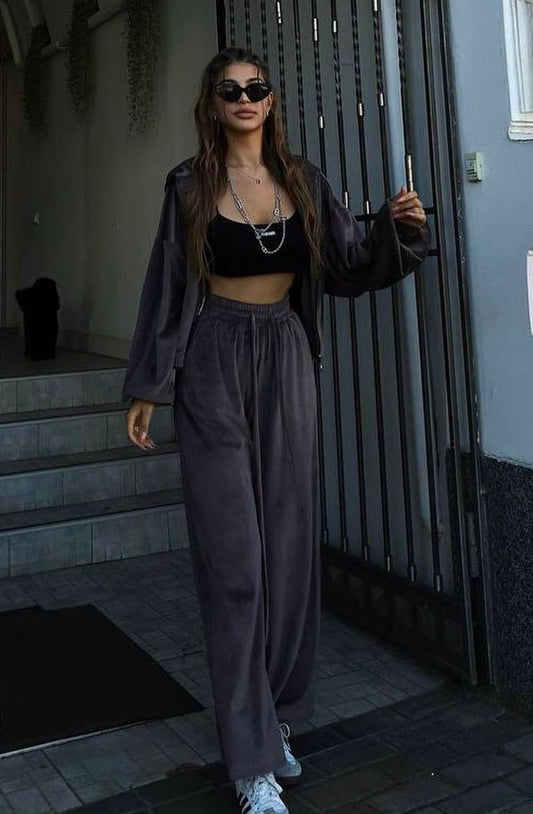 Trening catifea Kim Grey