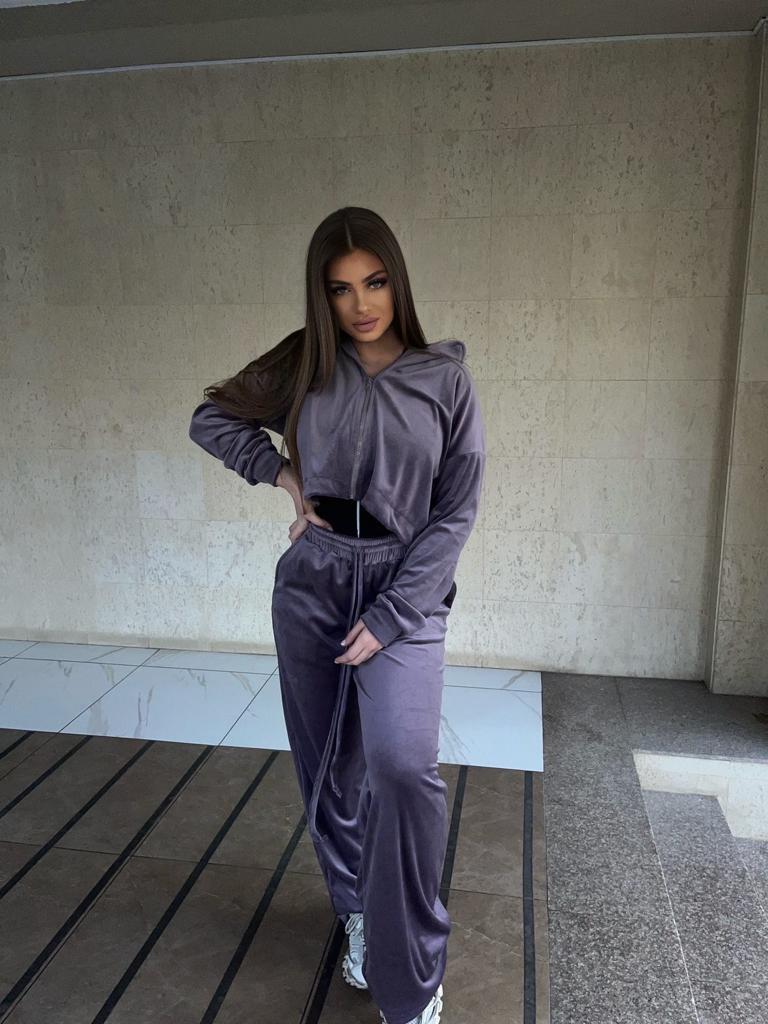Trening catifea Neira Mauve