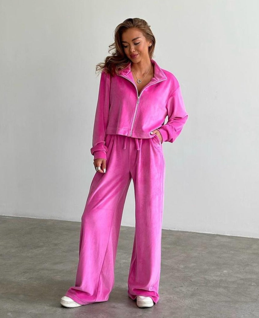 trening catifea set ieftin elegant oversize usor cu fermoar