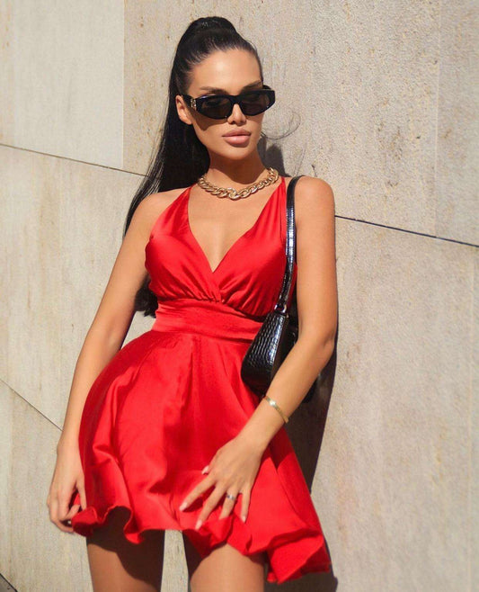 Rochie eleganta sexy scurta club petrecere ocazie eveniment rosie red