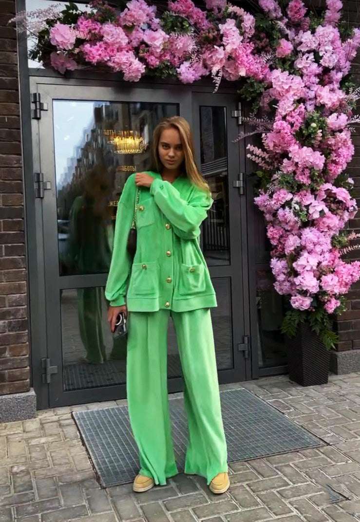 Trening catifea Celine Green