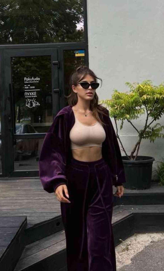 Set catifea trening kim athea.ro oversize larg elegant