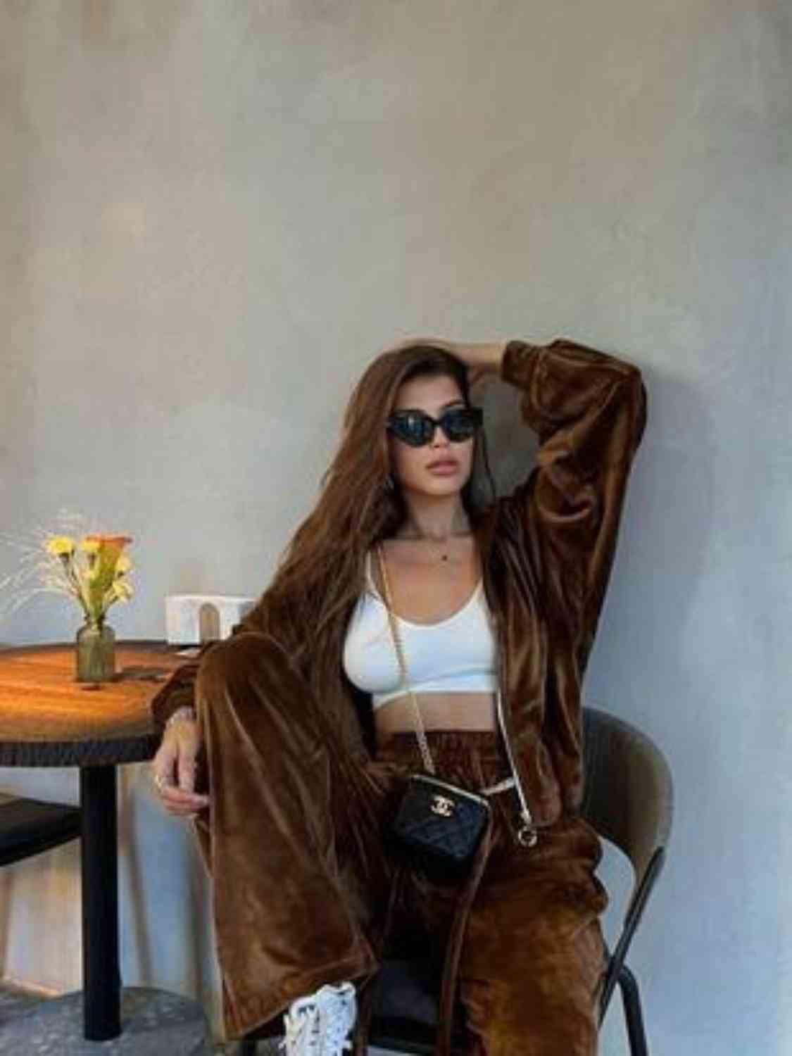 Set catifea trening kim athea.ro oversize larg elegant