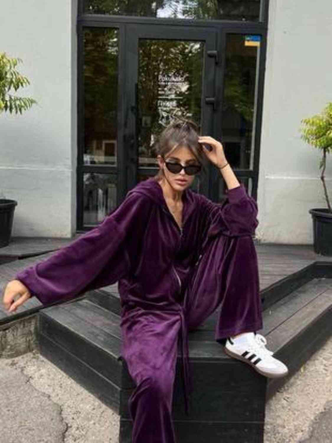Set catifea trening kim athea.ro oversize larg elegant