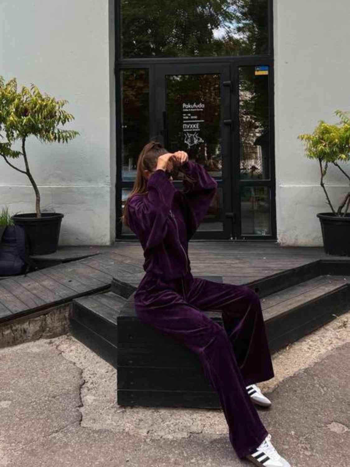Set catifea trening kim athea.ro oversize larg elegant