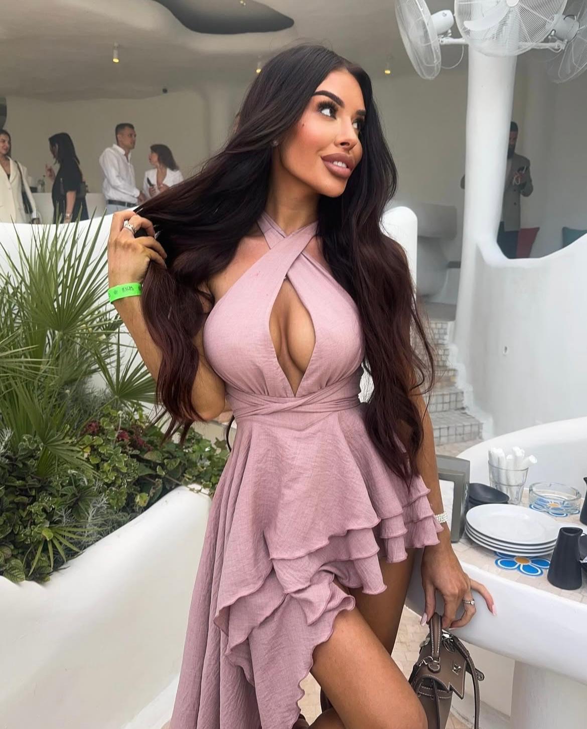 Rochie Tessa Dust Pink