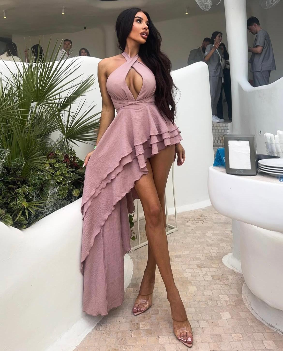 Rochie Tessa Dust Pink