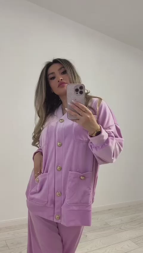 Set catifea trening celine athea.ro oversize larg elegant