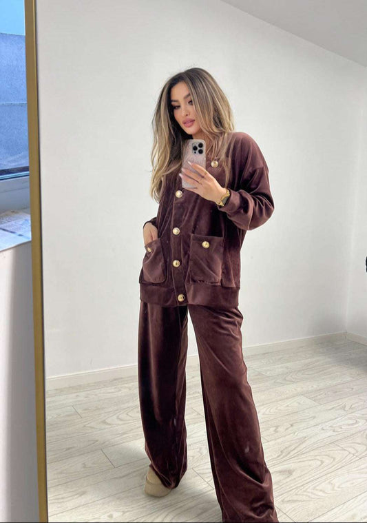 Set catifea trening celine athea.ro oversize larg elegant 