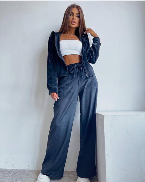 trening set catifea cu fermoar elegant larg oversize athea buticul evei ramona badescu kim bleomarina