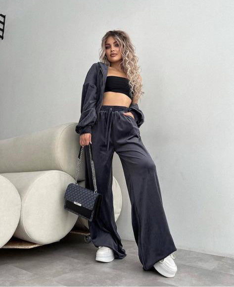 trening set catifea elegant larg oversize buticul evei ramona badescu athea ieftin Neira grey